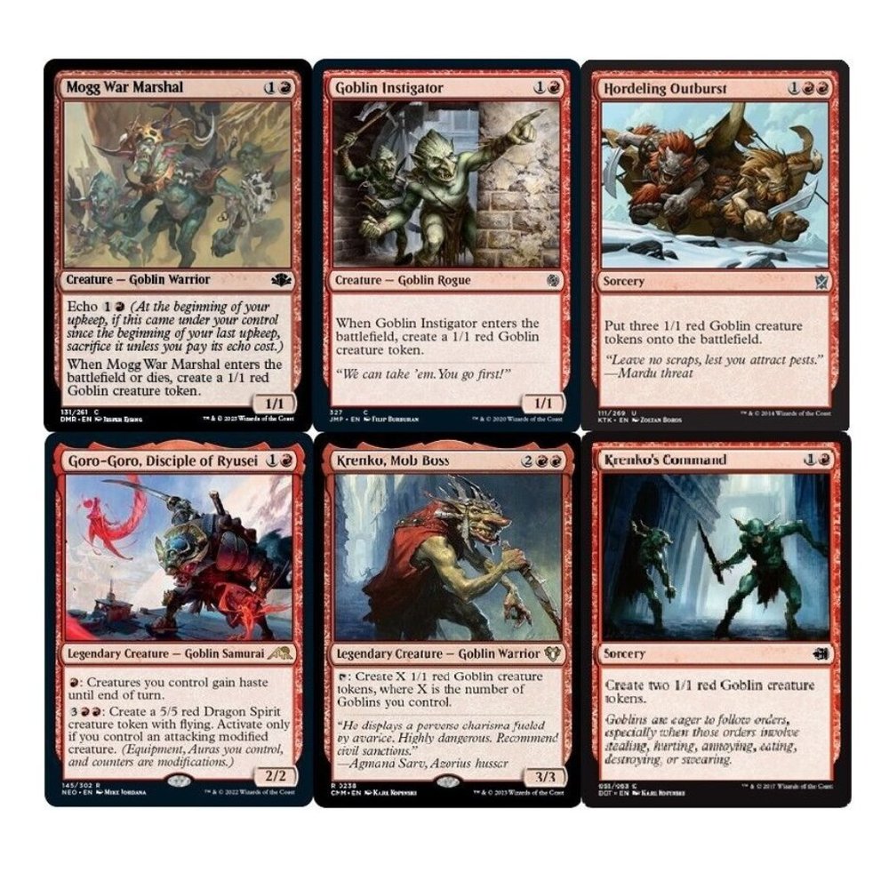 Krenko, Mob Boss Commander Deck EDH 100 Magic Cards Custom Deck MTG Goblins - NM